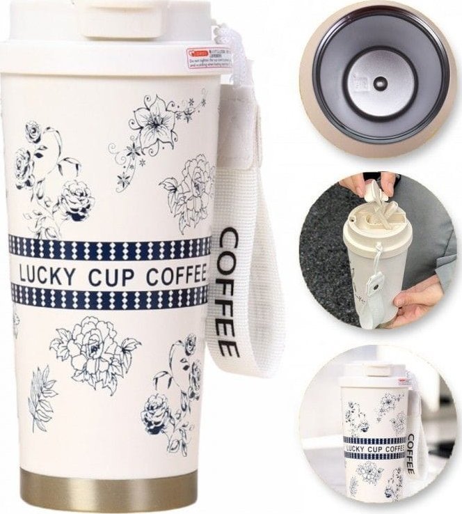 eCarla KUBEK TERMICZNY z uchwytem i ustnikiem, przenośny 550ml BD28WZ3 1