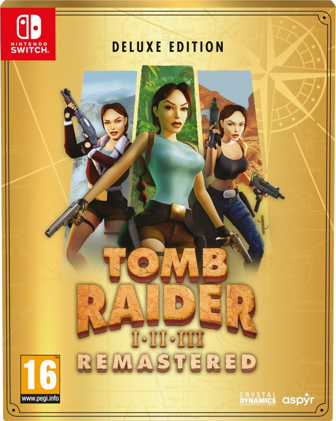 Tomb Raider I-III Remastered Starring Lara Croft: Deluxe Edition PL (NSW) 1