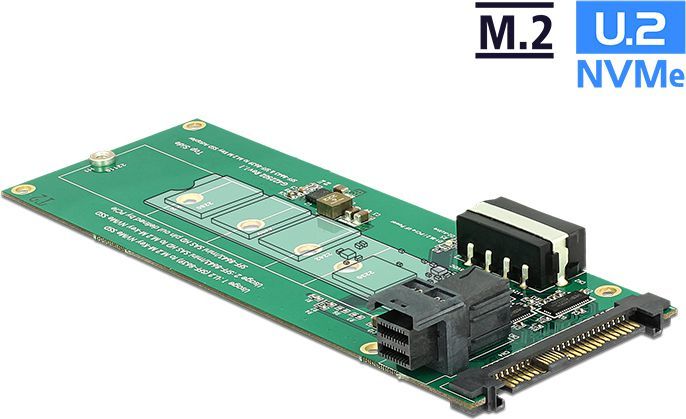 Delock Konwerter U.2 SFF-8639 / SFF-8643 NVMe > 1x M.2 z wpustem M (62945) 1