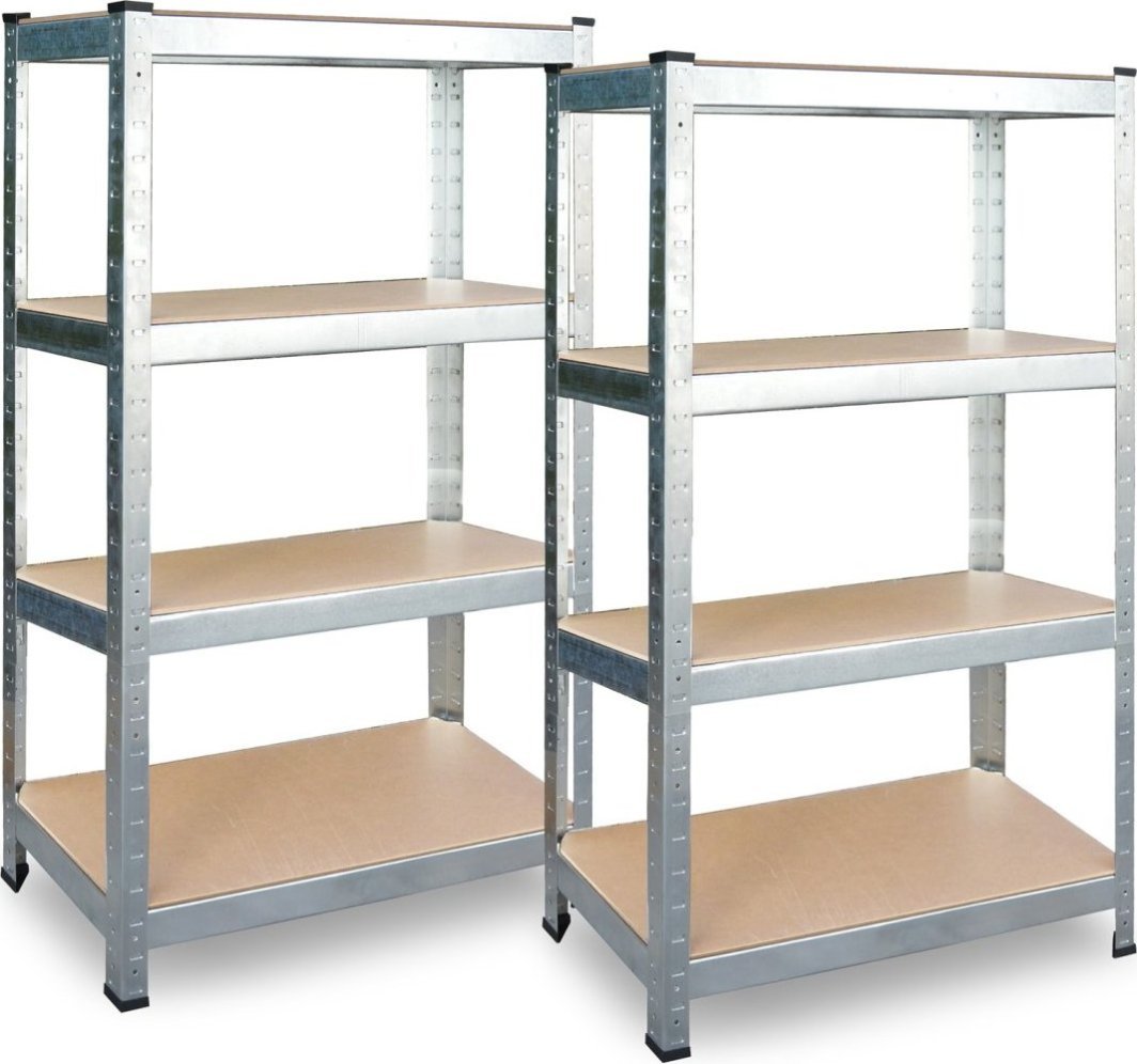 Plonos Regał metalowy magazynowy zestaw 2 szt 180 x 90 x 40 cm Plonos PL-702 1
