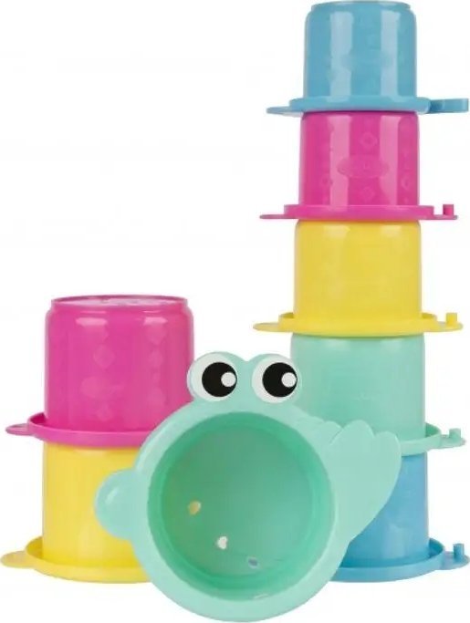 Playgro PLAYGRO bath toy Croc Cups, 8 pcs., 018026907 1