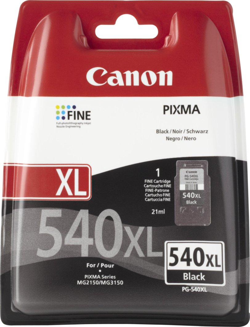 Canon Canon PG-540XL (5222B005), foto juoda kasetė rašaliniams spausdintuvams, 600 psl. 1