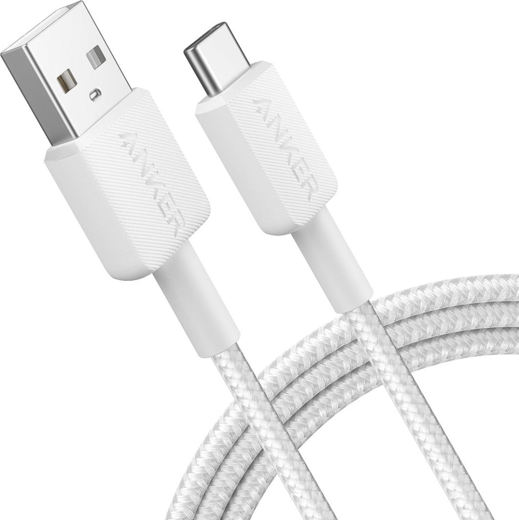 Kabel USB Anker USB-A - USB-C 1.8 m Biały (Cablu Anker USB-C la USB-C, 1.8m, alb) 1