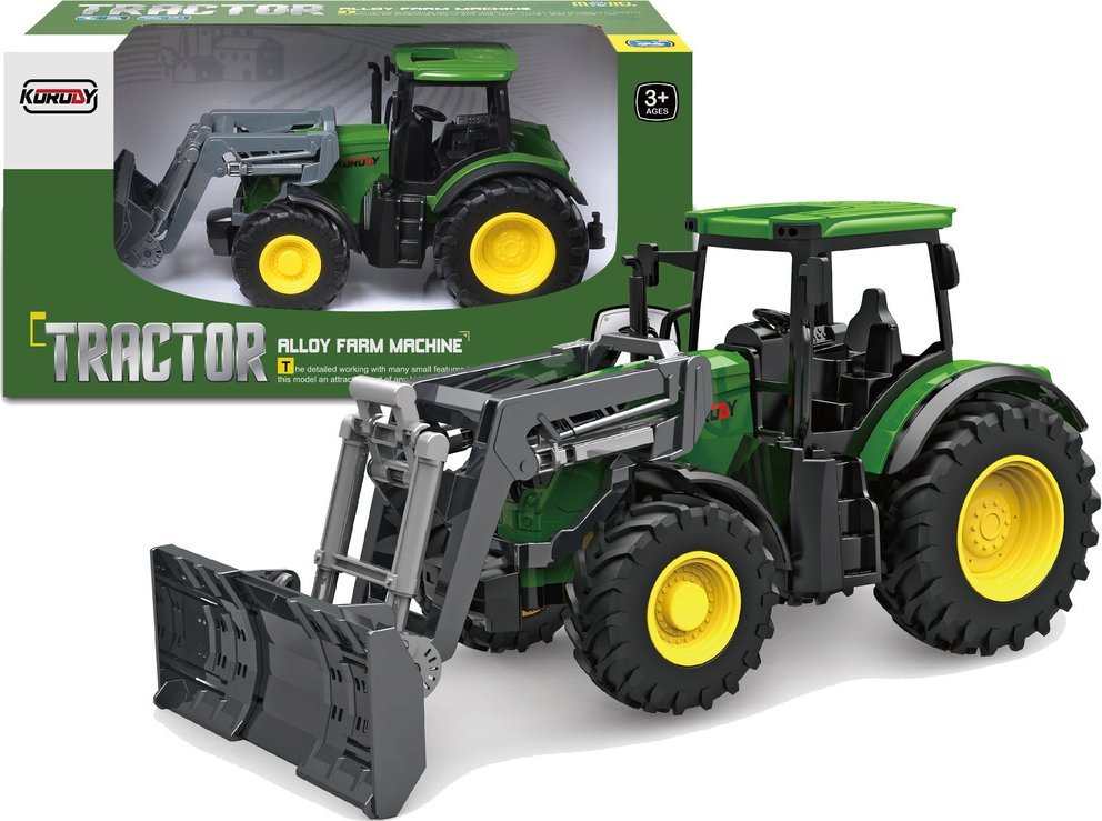 Qulki Duży Traktor Ciągnik Ruchome ramię Koła Gumowe 1