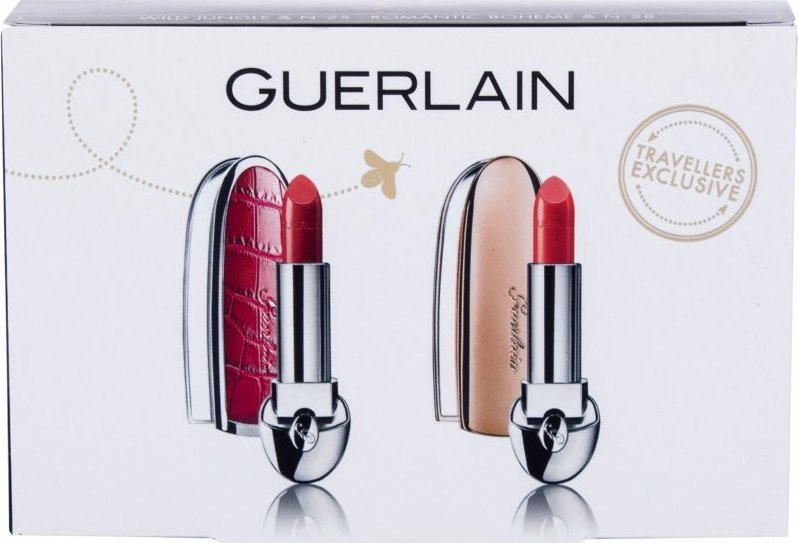 Guerlain Set Guerlain: Rouge G, Satin Finish, Cream Lipstick, 25, 3.5 g + Rouge G, Satin Finish, Cream Lipstick, 28, 3.5 g + Rouge G, Lipstick Metal Case, 2 pcs For Women 1