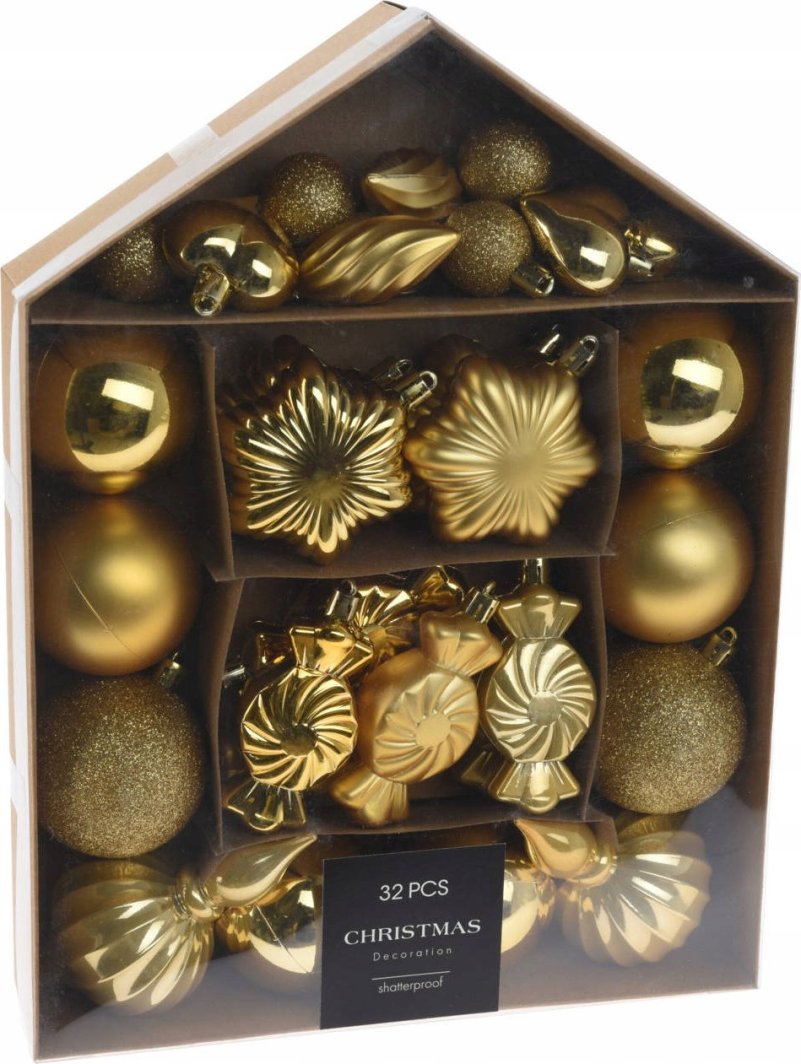 Home Styling Collection Zestaw bombek w różnych kształtach, 32 szt. 1