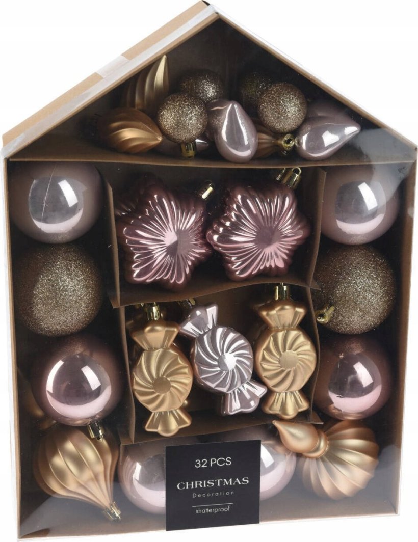 Home Styling Collection Zestaw bombek w różnych kształtach, 32 szt. 1