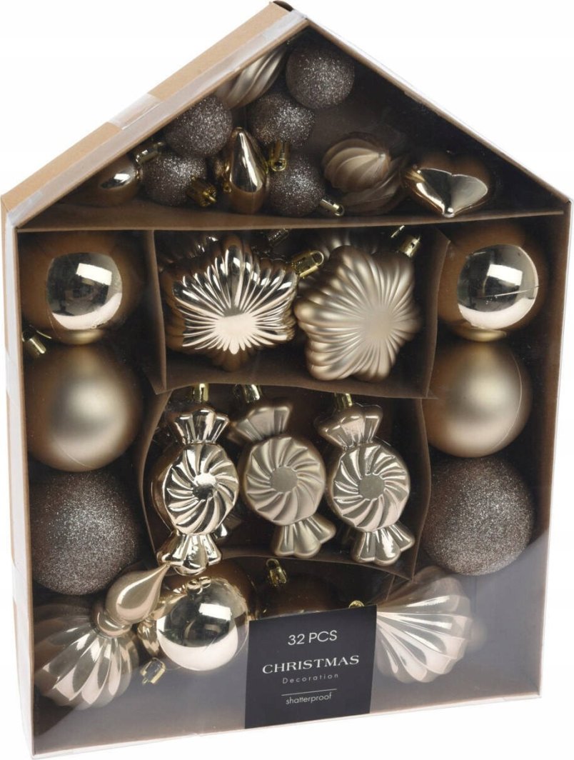 Home Styling Collection Zestaw bombek w różnych kształtach, 32 szt. 1