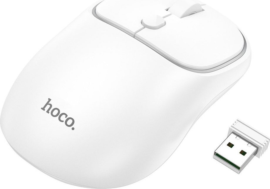 Mysz Hoco HOCO mysz komputerowa bezprzewodowa 2,4G 1600 dpi GM25 biała 1