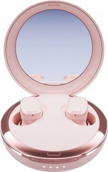 Słuchawki Tura Scandinavia AB Happy Plugs Adore - bezprzewodowe słuchawki douszne z lusterkiem w etui (pink) 1