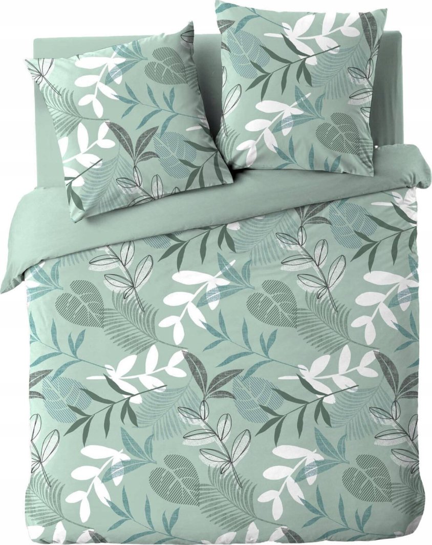 Douceur d`Interieur Komplet pościeli ze wzorem liści, KIMBERLY, 240 x 220 cm