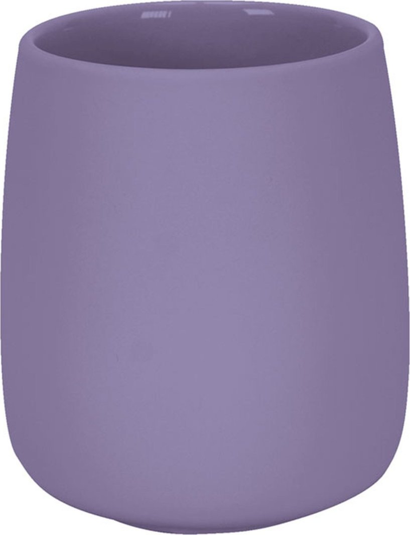 Kleine Wolke Eclipse Kubek łazienkowy Czarny bez Fioletowy kamionka soft touch