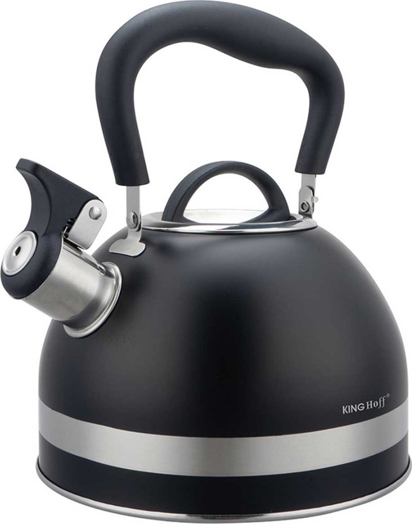 KingHoff CZAJNIK 1,8L Z GWIZDKIEM KINGHOFF KH-1858 CZARNY 1