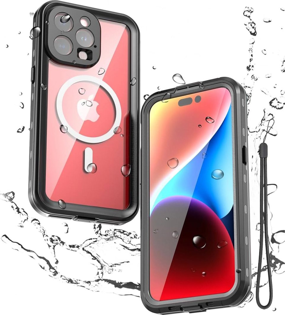 Alogy Etui do Apple iPhone 15 Pro Pancerne 360 case do Mag Safe wodoodporne Armor IP68 Alogy czarne 1