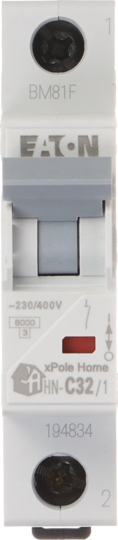 Eaton WYŁĄCZNIK NADPRĄDOWY HN-C32/1 JEDNOFAZOWY 32A TYP C EATON 1