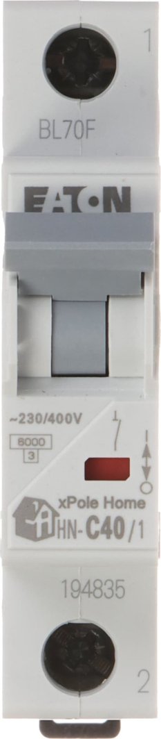 Eaton WYŁĄCZNIK NADPRĄDOWY HN-C40/1 JEDNOFAZOWY 40A TYP C EATON 1