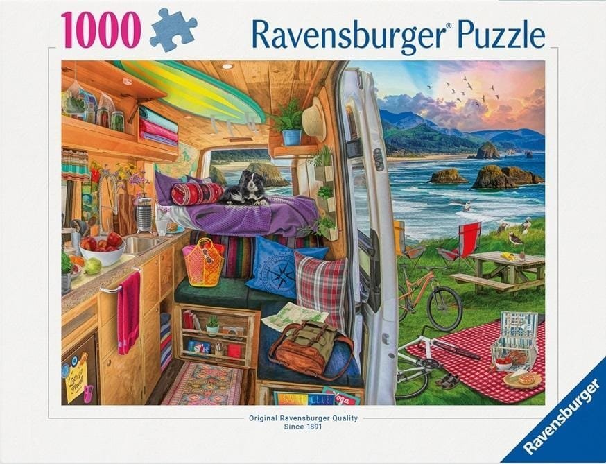Ravensburger Puzzle Widok z kampera 1000 elementów 1