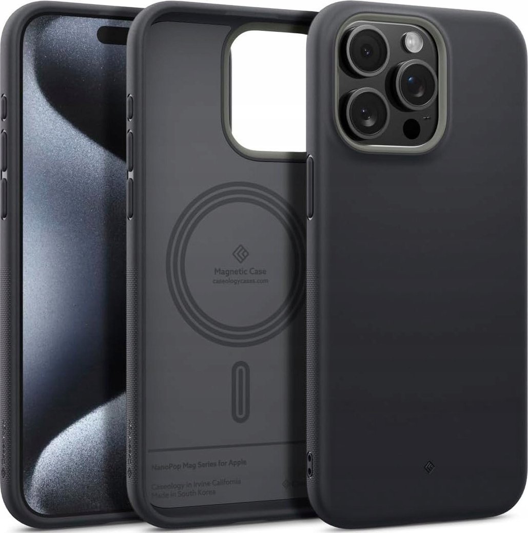 Spigen Spigen Caseology Nano Pop MagSafe, black sesame - iPhone 15 Pro 1