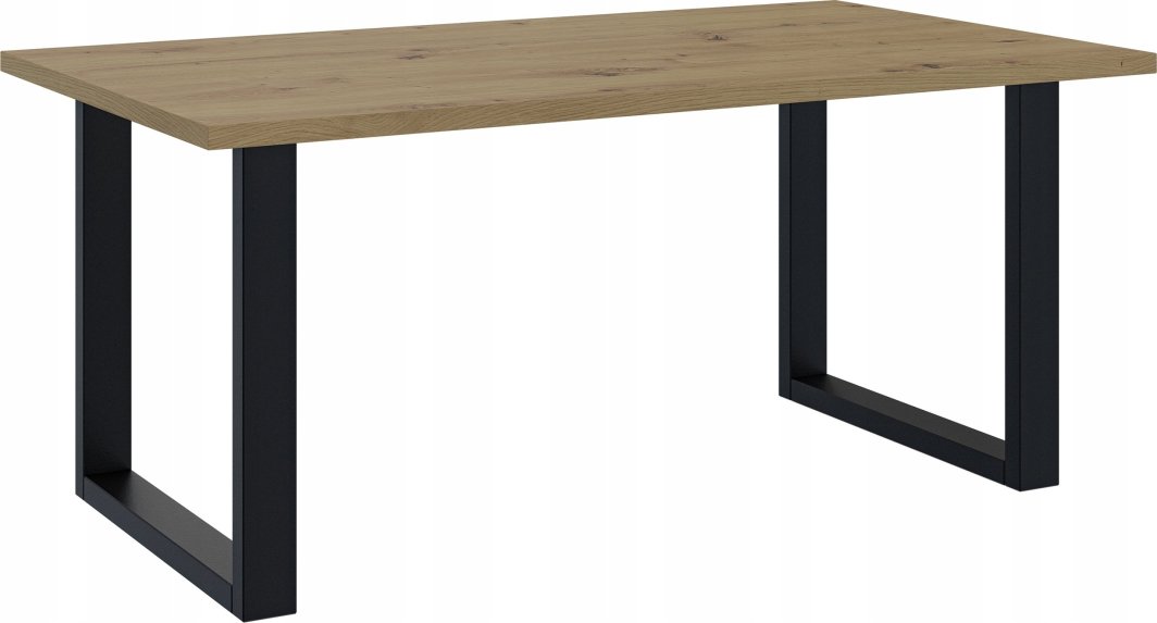 Selsey Stół Brooklyn 160x90 cm dąb artisan z czarnymi nogami w kształcie U 1