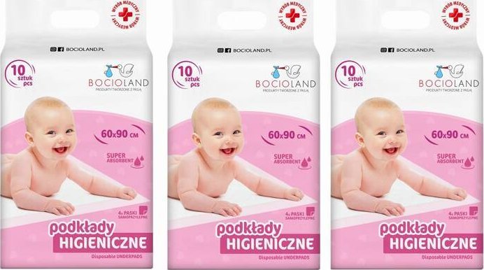 Bocioland Podkłady jednorazowe materac przewijanie BOCIOLAND