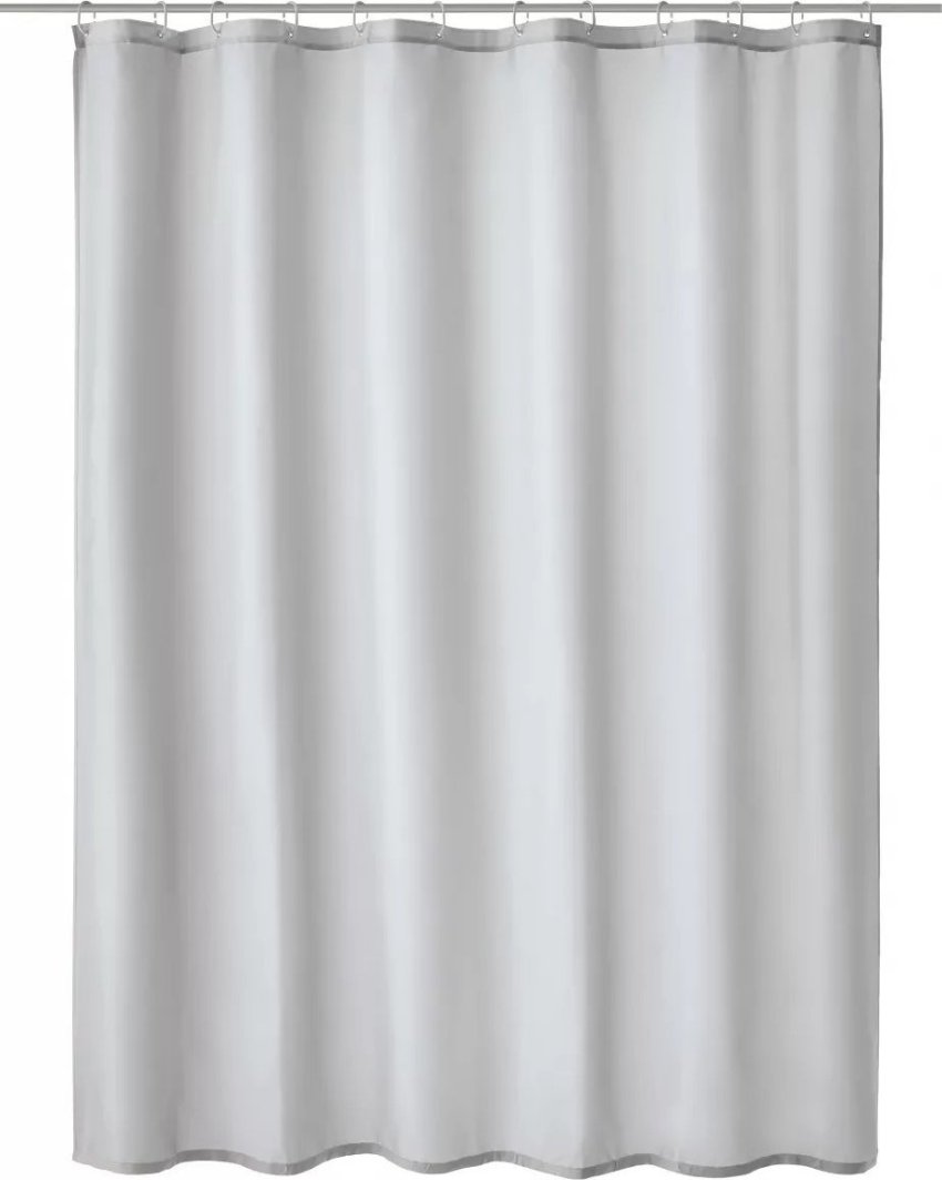 Kleine Wolke Kleine Wolke Kito Tekstylna Zasłona prysznicowa szara 180x200 cm