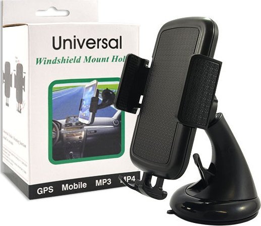 Vega UCHWYT UNIWERSLANY SAMOCHODOWY UNIWERSALNY S-STYLE PLUS CZARNY  - SLOW SZYBA> 1