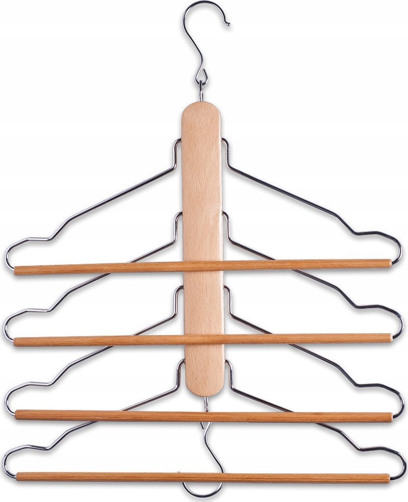 Zeller Uchwyt na spodnie, ubrania, 4 wieszaki, ZELLER 1