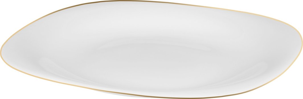 Galicja Talerz deserowy płaski kwadratowy 21,5 cm biały