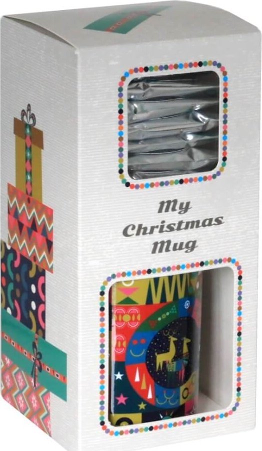 Cup&You Świąteczny Bożonarodzeniowy Zestaw kaw - My Christmas Mug! - 10 wyjątkowych smaków kaw aromatyzowanych z kubkiem. Gramatura 10x10g 1
