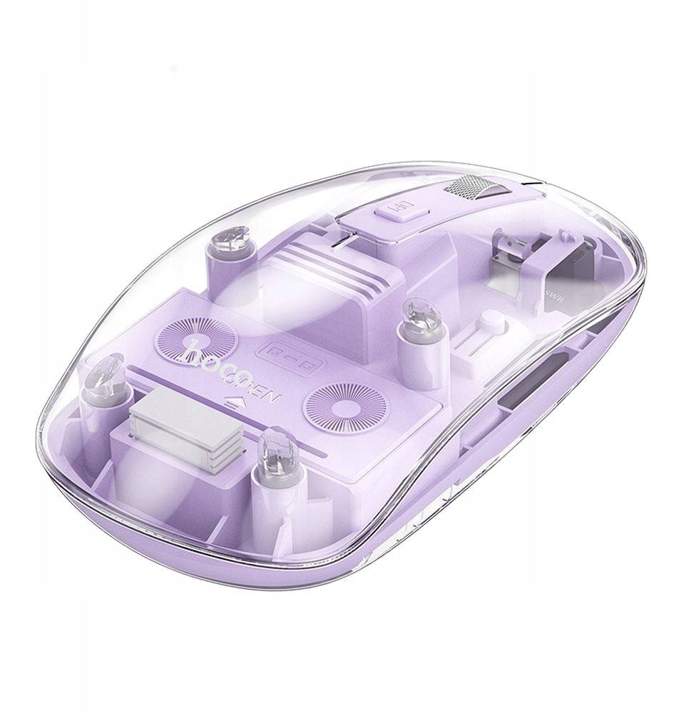 Mysz Hoco HOCO mysz komputerowa bezprzewodowa 2,4G 1600 dpi GM29 fioletowa 1