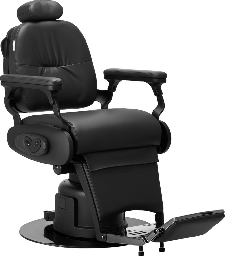 Activeshop Fotel Barberski elektryczny Gabbiano Duke Czarny 1