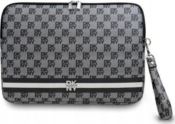 Etui DKNY DKNY Sleeve DKCS14PVSHLK 14"              czarny/black Checkered Pattern Printed Stripes 1