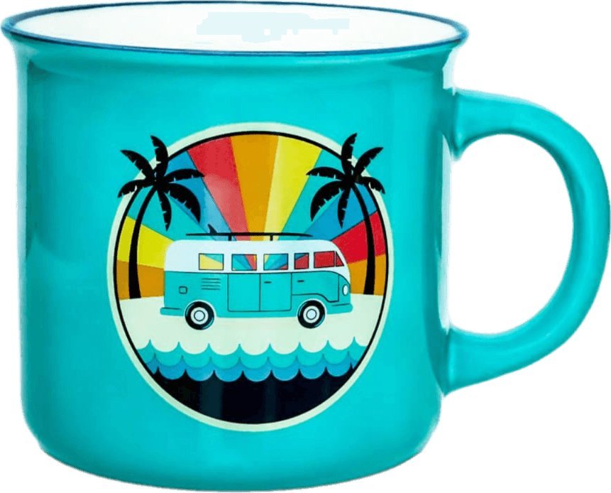 Cup&You Kubek Holiday Trip -idealny do parzenia herbaty kawy, piekny prezent, upominek dla mamy, taty, babci, dziadka, niej i niego, teściowej 300ml 1