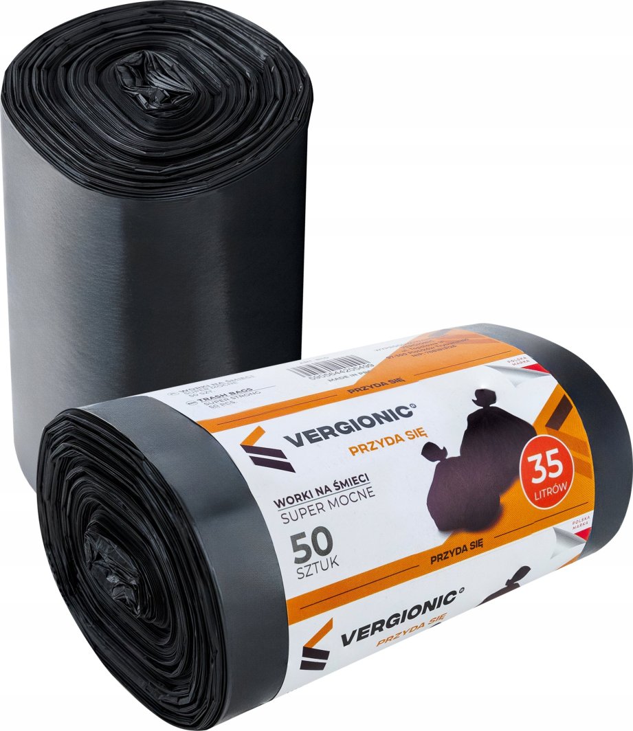 VERGIONIC Worki na śmieci 35l 50 szt. do kosza, mocne, grube, 35l VERGIONIC 1