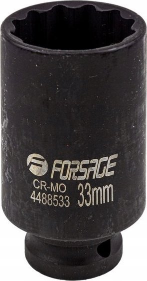 Forsage úderová hlboká nástrčná hlavica 1/2" 33 mm, 12-hranná FS-54931