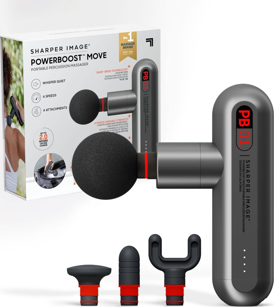 Sharper Image Powerboost massage gun 1