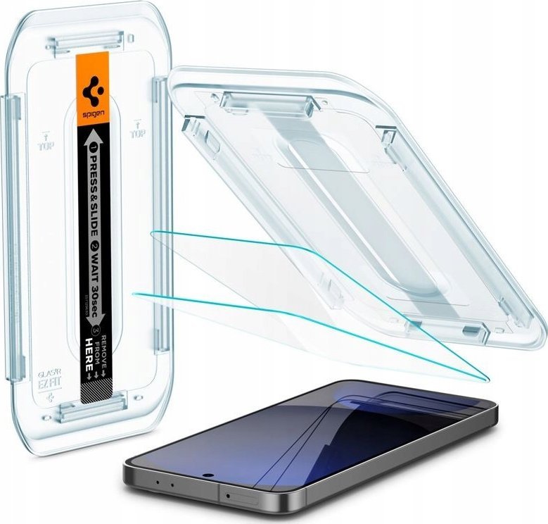 Spigen SZKŁO HARTOWANE SPIGEN GLAS.TR ”EZ FIT” 2-PACK GALAXY S24 FE CLEAR 1