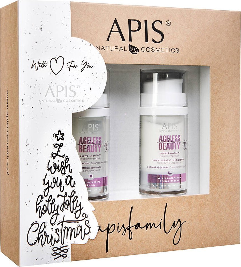 Apis Apis Ageless Beauty zestaw hydrożelowy krem na dzień 50ml + wielozadaniowa kremo-maska na noc 50ml 1