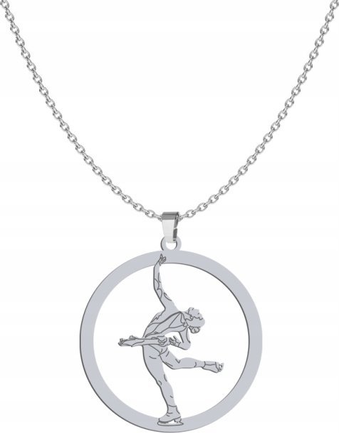 Radziszewska Jewellery Srebrny Naszyjnik Łyżwiarstwo figurowe GRAWER