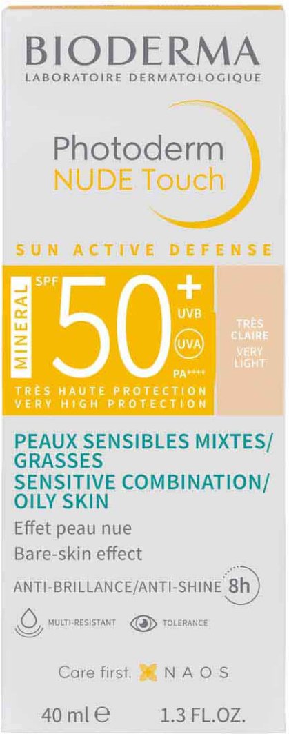 Bioderma Bioderma, Photoderm Nude Touch Mineral SPF 50+ Podkład odcień bardzo jasny, 40ml - Długi termin ważności! 1