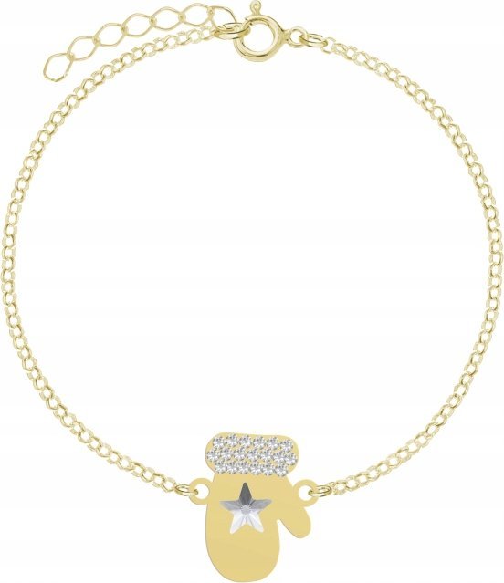 Radziszewska Jewellery Pozłacana Bransoletka RĘKAWICZKA Dedykacja GRATIS
