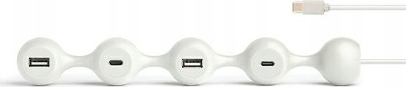 HUB USB Lexon Lexon Peas Hub C Adapter Hub 2xUSB + 2xUSB-C white/white LD150W 1