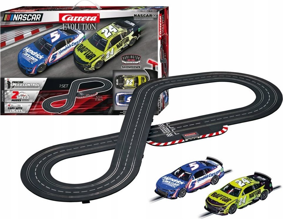 Speedway Champions Carrera Evolution Carrera Slot Car Set NASCAR
