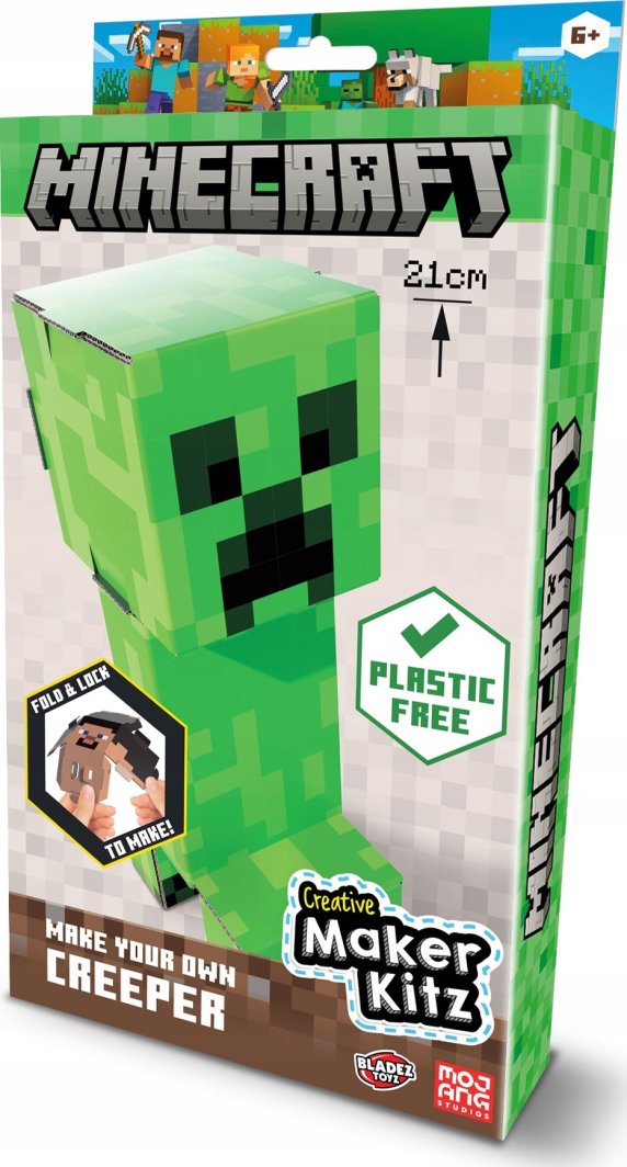 Figurka Mega Creative BLADEZ MINECRAFT zbuduj figurkę Creepera MC85844 1
