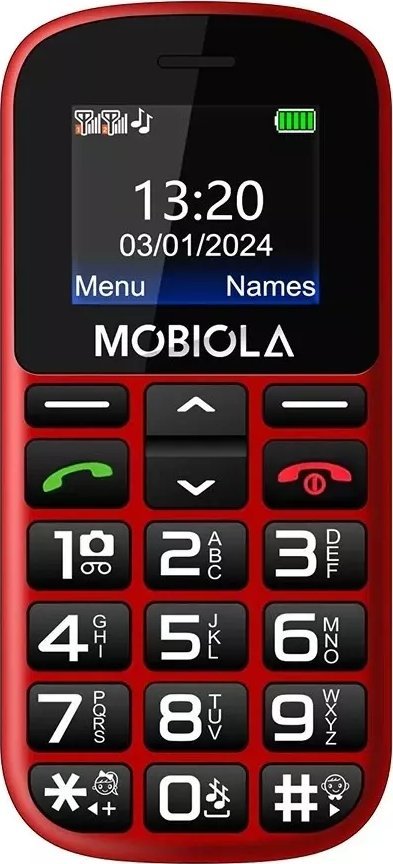 Telefon komórkowy Vega Mobiola MB200 Dual SIM Czerwony 1