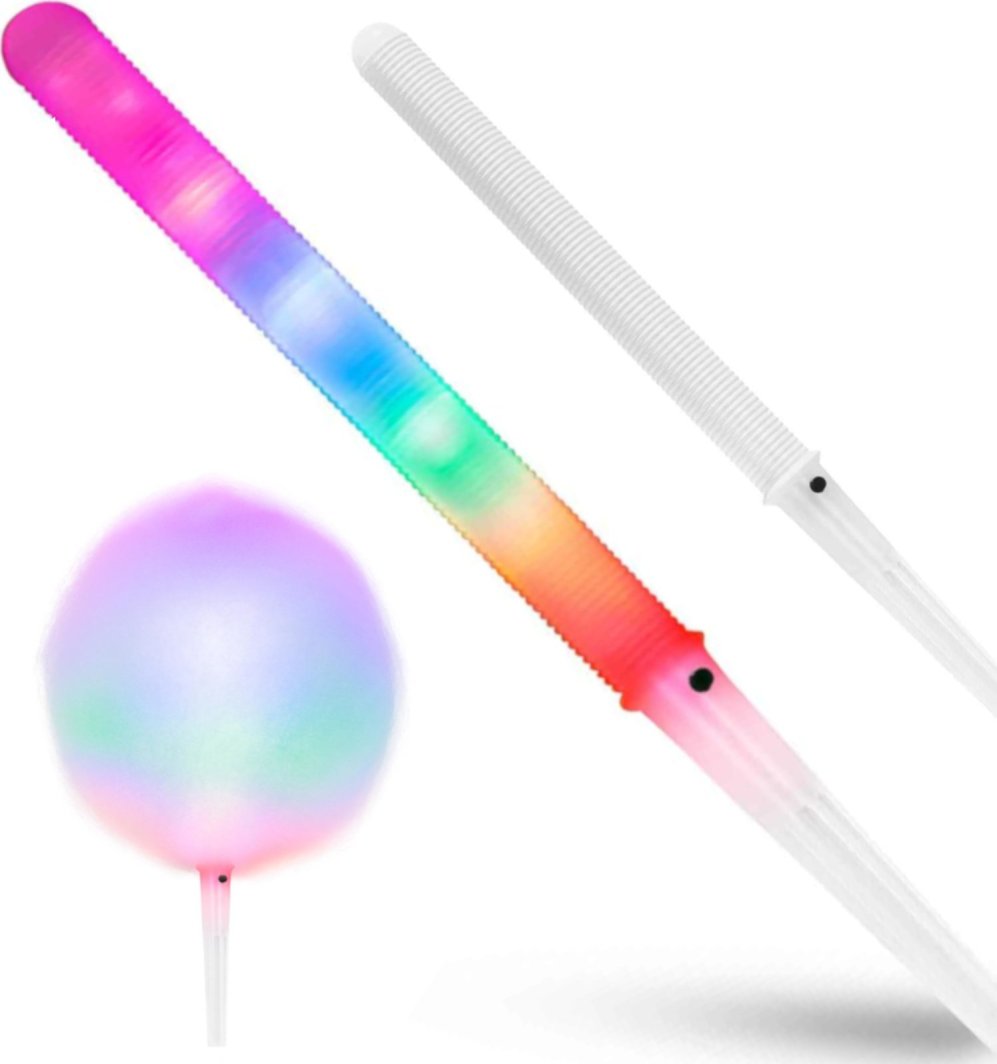 Royal Catering Świecące patyczki LED do waty cukrowej - zestaw 100 szt. Świecące patyczki LED do waty cukrowej - zestaw 100 szt. 1
