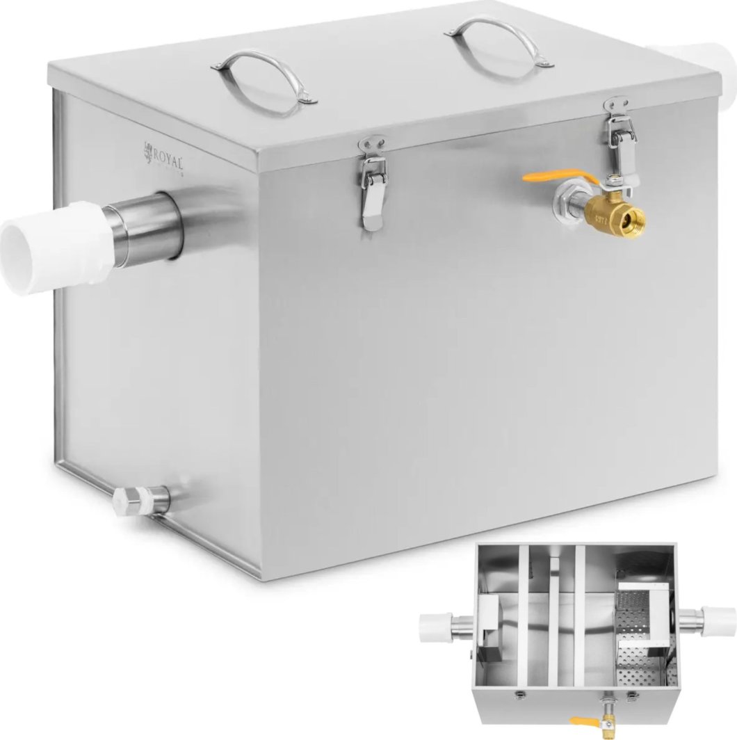 Royal Catering Separator oddzielacz tłuszczu gastronomiczny podzlewowy 40 l Separator oddzielacz tłuszczu gastronomiczny podzlewowy 40 l 1