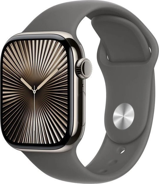 Smartwatch Apple Watch 10 GPS + Cellular 46mm Natural Titanium S/M Szary  (MWY93QF/A) 1