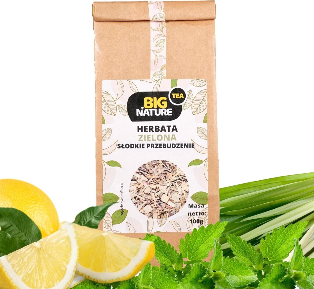 Big Nature Herbata Zielona Słodkie Przebudzenie 100G - Big Nature 1