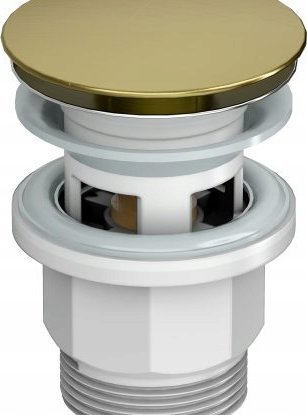 Kuchinox 2452770 SOFT BRUSHED GOLD KOREK SPUSTOWY Z PRZELEWM KLIK-KLAK 1